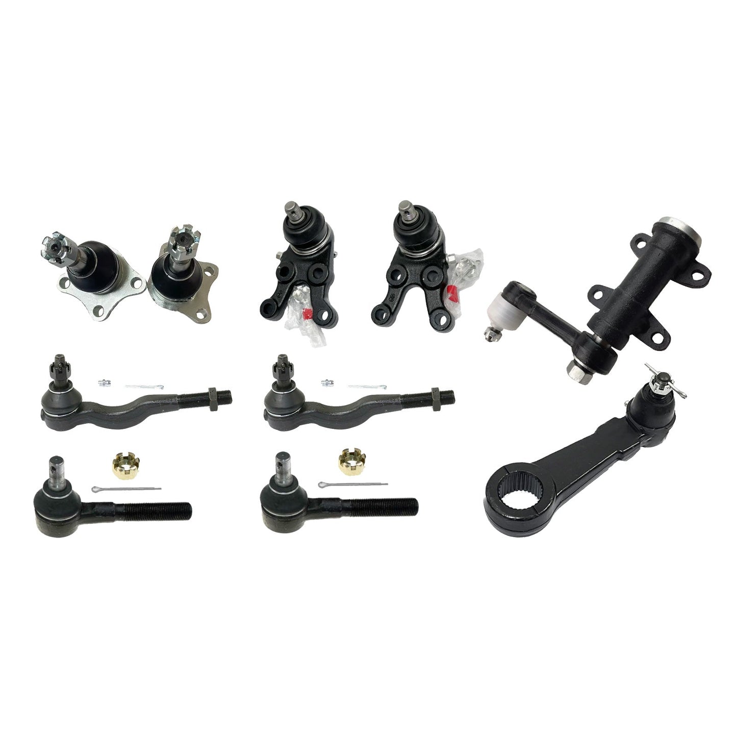Ball Joints Tie Rods Idler & Pitman Arm Kit Suitable for Mitsubishi Pajero NL