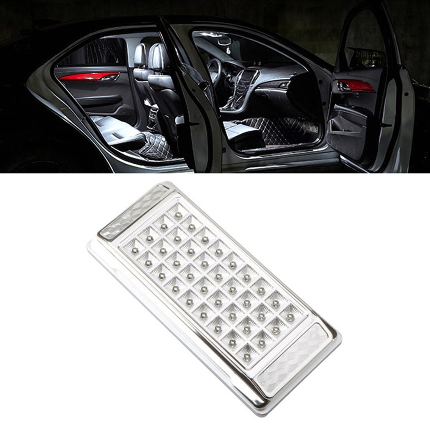 2x 12V LED Downlight Cabin Ceiling Lamp Suitable for Boat Camper RV Caravan