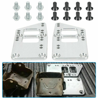 GM LS Engine Conversion Swap Bracket Motor Mount Adapter Plates for Chevy SBC.