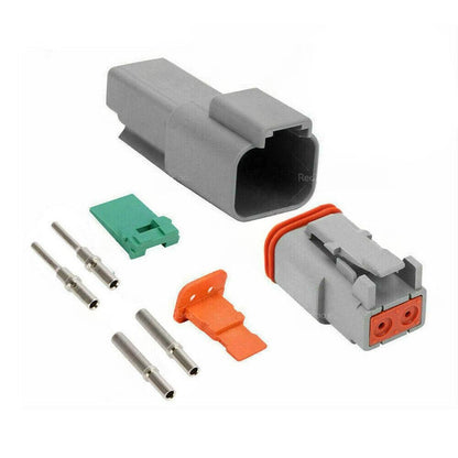 Deutsch DT2 2-Way Male & Female Pin Sets Electrical Connector Plug Waterproof Su