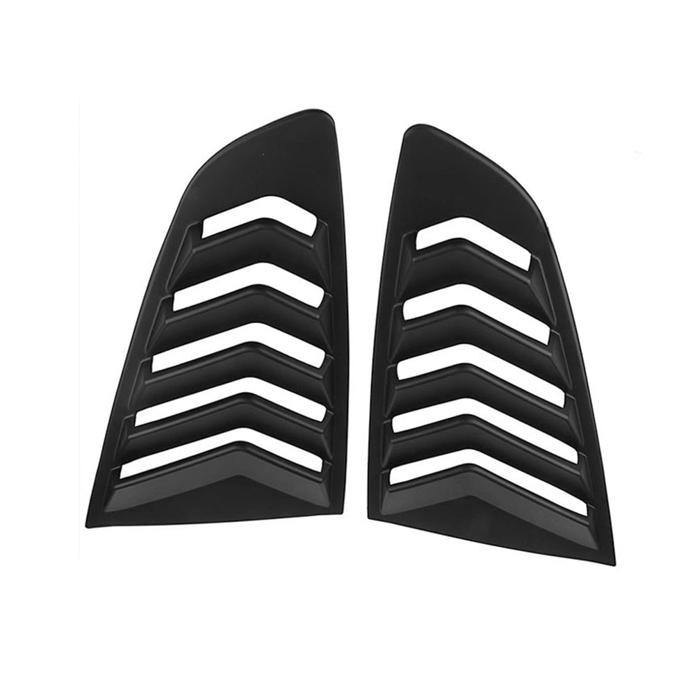 2x Side Window Louvers Sun Shade Cover Suitable For Ford Mustang 2015-2022.