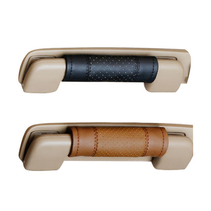 2pcs Universal Car Accessories Faux Leather Door Handle Cover Soft Car Handle.