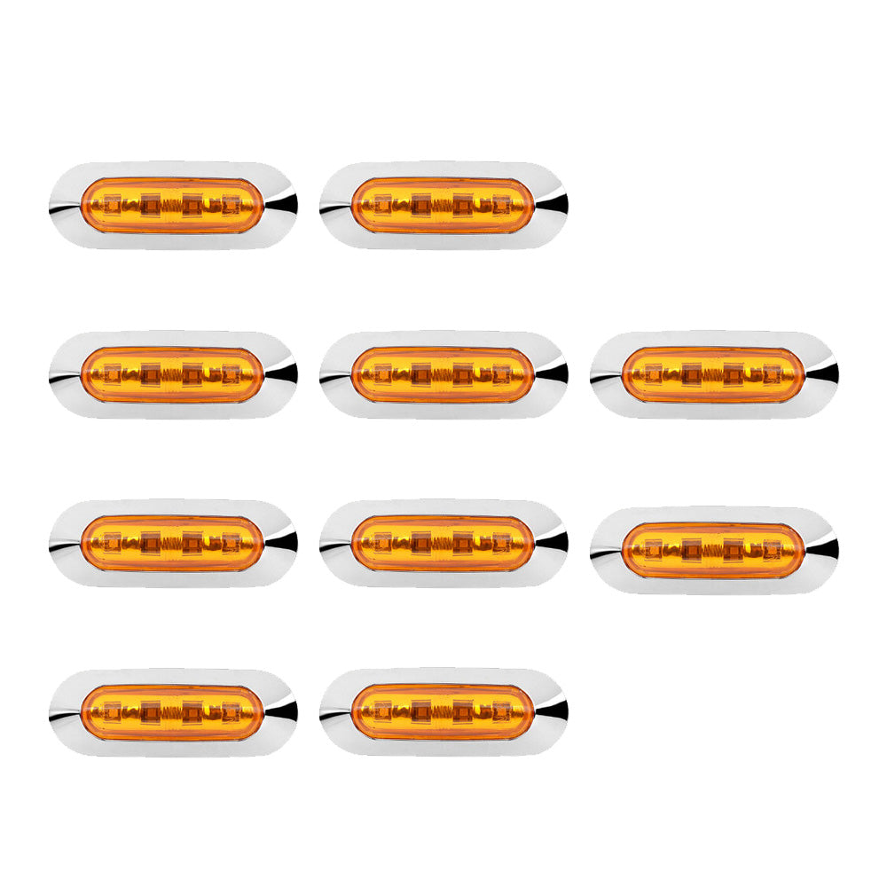 10x LED Clearance Side Marker Lights Suitable for Truck Trailer Lorry