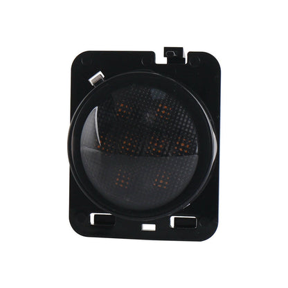 2x Front LED Side Marker Light Smoke Suitable For Jeep Wrangler JK 2007-2018.