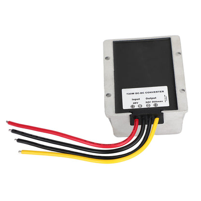 36V/48V to 24V 30A Step Down Waterproof DC-DC Converter Power Supply Regulator