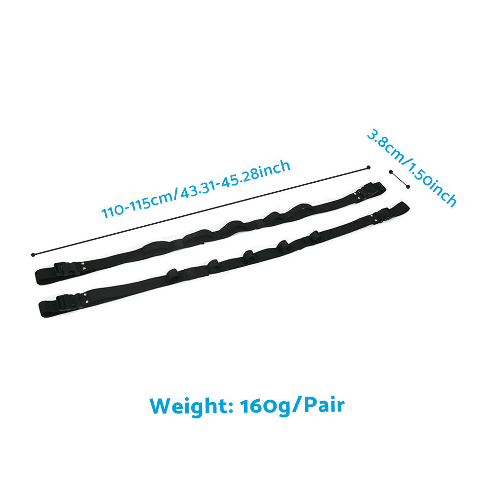 2pcs Car Fishing Rod Holder Mounted Storage Rack Vehicle Belt Strap Carrier.