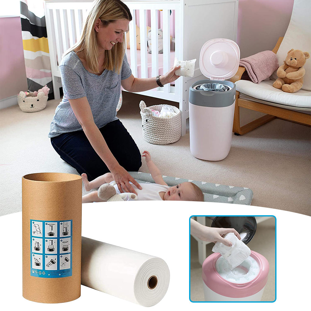 100/200/400m Nappy Bin Refill Kit Compatible With Tommee Tippee Sangenic Refills.