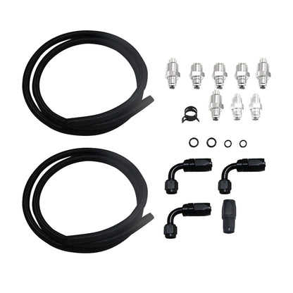 Power Steering Pump Hose Kit Suitable for LS LS1 LS3 Swap Pressure Return Line.