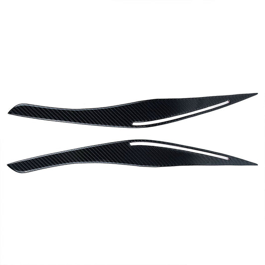 Carbon Fiber Headlight Eyebrow/Eyelids Cover Trim Suitable For BMW E90/E91 328i & 335i