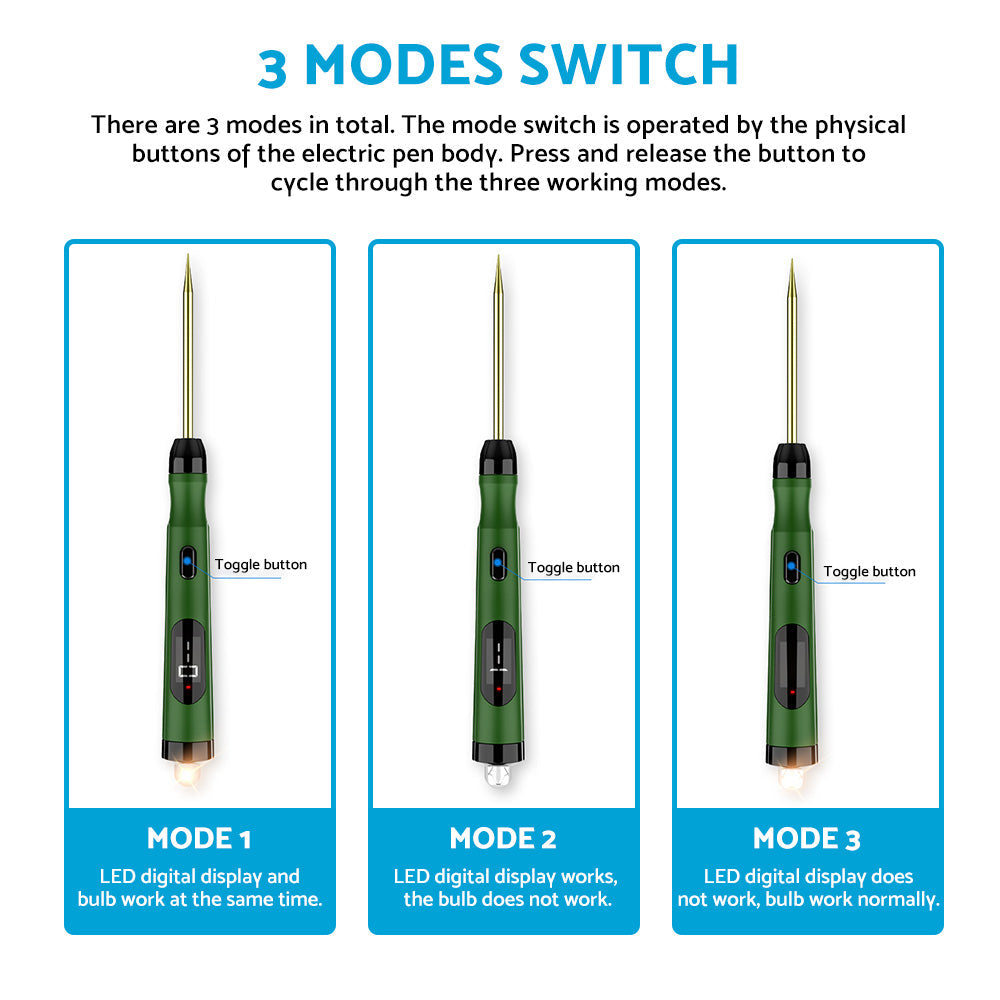 Auto Car Circuit Tester Pen Probe Light Tool Suitable For 6V 12V 24V Vehicle Electrical Systems.