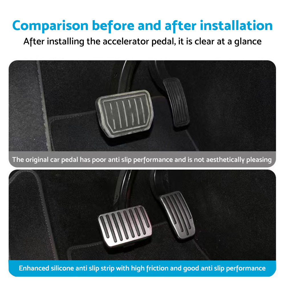 Aluminum Foot Pedal Pads Cover Suitable for Tesla Model 3