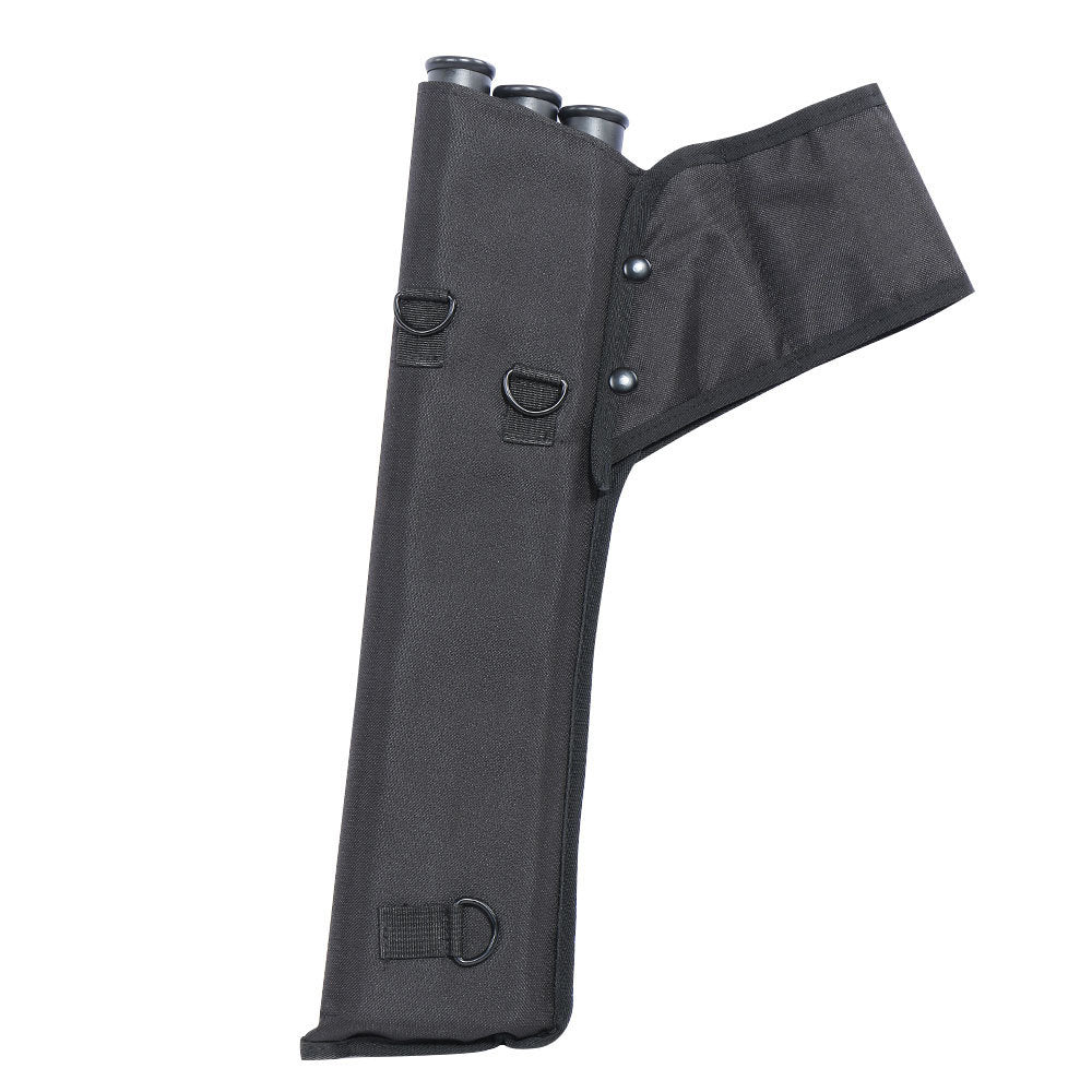 Archery Arrow Quiver Holder 3 Tube Back Waist Shoulder Strap Bag Pouch Hunting.
