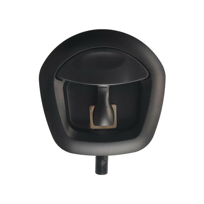 1x Black Recessed Folding T Lock / Handle Suitable For Trailer Toolbox Drop T Whale Tail.
