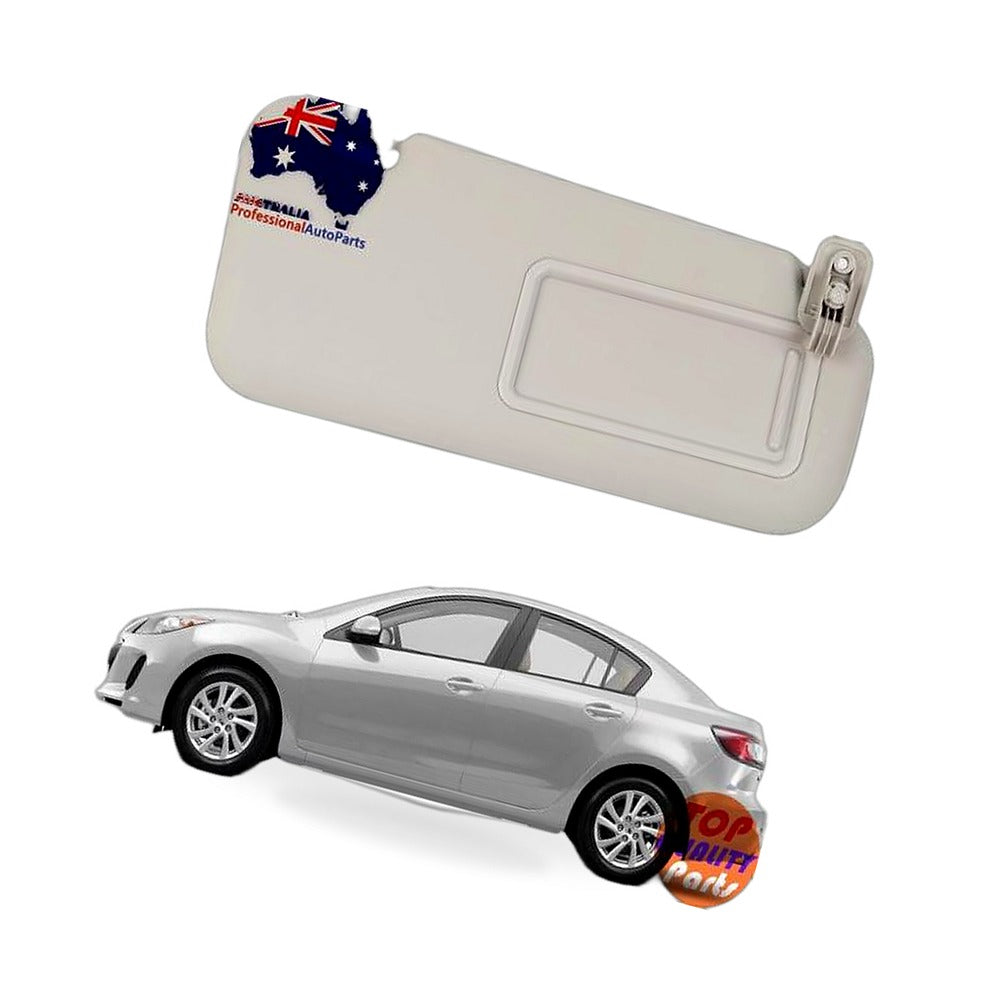 1x Right Driver Side Sun Visor Gray Suitable for Mazda 3 2.0L