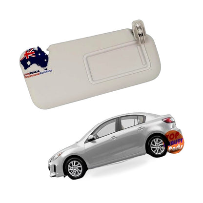 1x Right Driver Side Sun Visor Gray Suitable for Mazda 3 2.0L