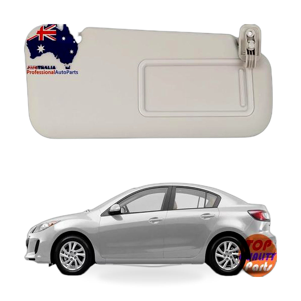 1x Right Driver Side Sun Visor Gray Suitable for Mazda 3 2.0L
