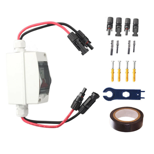 PV Isolator Switch DC 500V 32A IP65 Disconnect Circuit Breaker Suitable For Solar Panels.