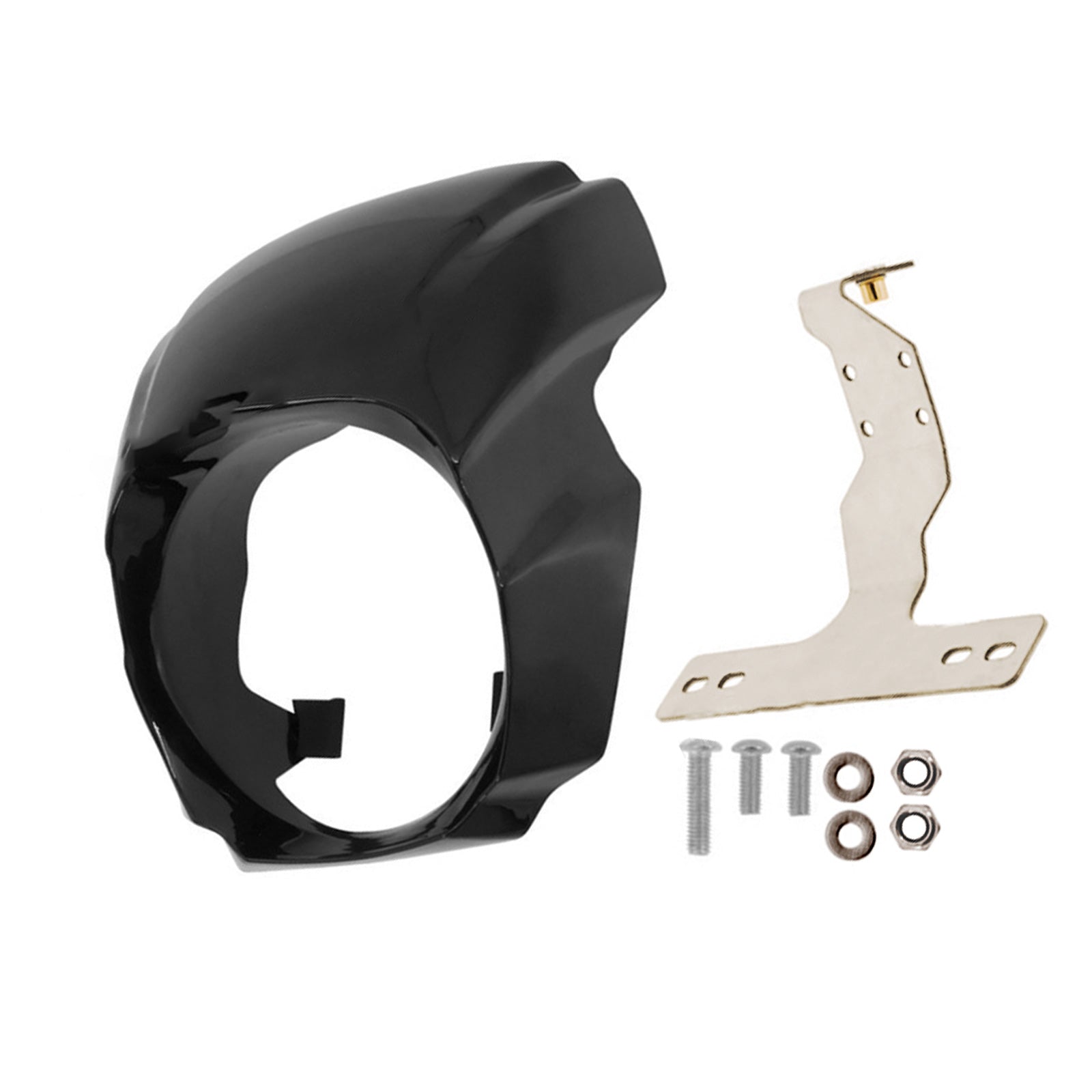 1x Front Headlight Fairing Cover Mask Suitable for Harley Softail Breakout 18-23.