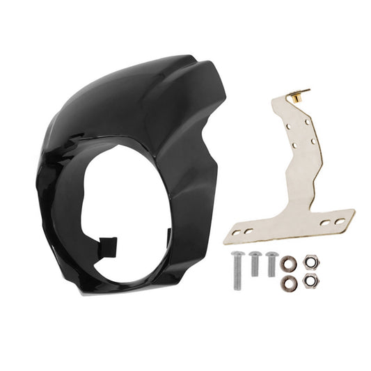 1x Front Headlight Fairing Cover Mask Suitable for Harley Softail Breakout 18-23.