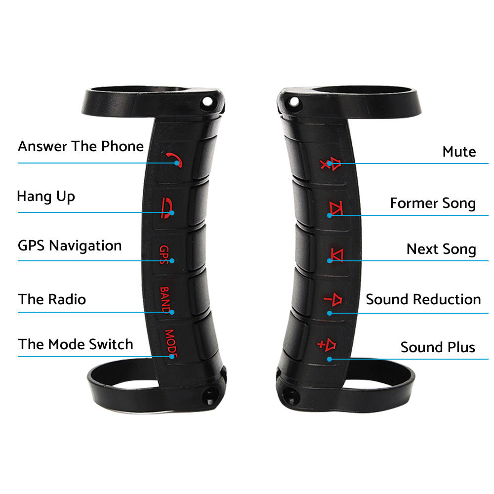 LED Wireless Bluetooth Car Steering Wheel Button Controller Suitable for Toyota