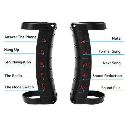 LED Wireless Bluetooth Car Steering Wheel Button Controller Suitable for Toyota