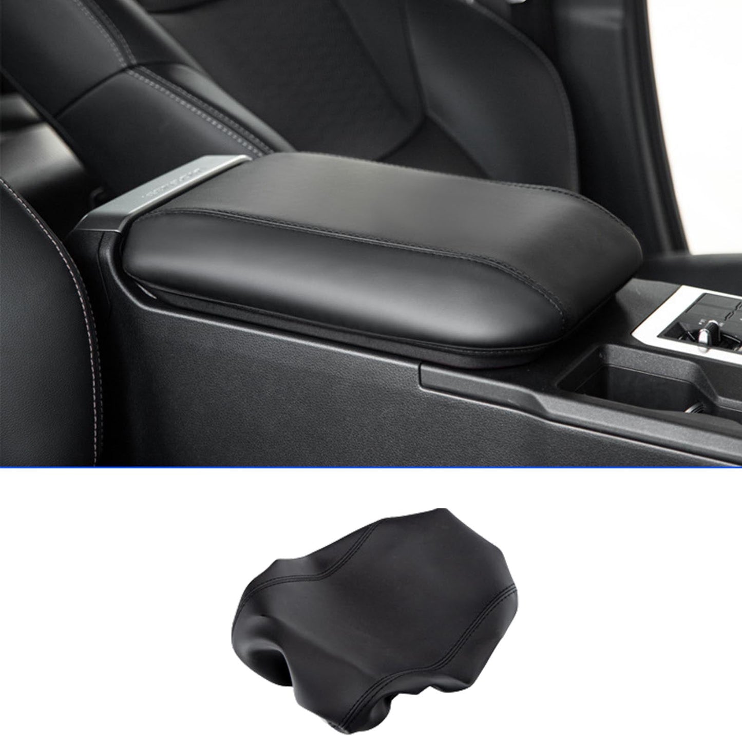 Leather Center Armrest Cover Trim Suitable for Toyota Prado LC250