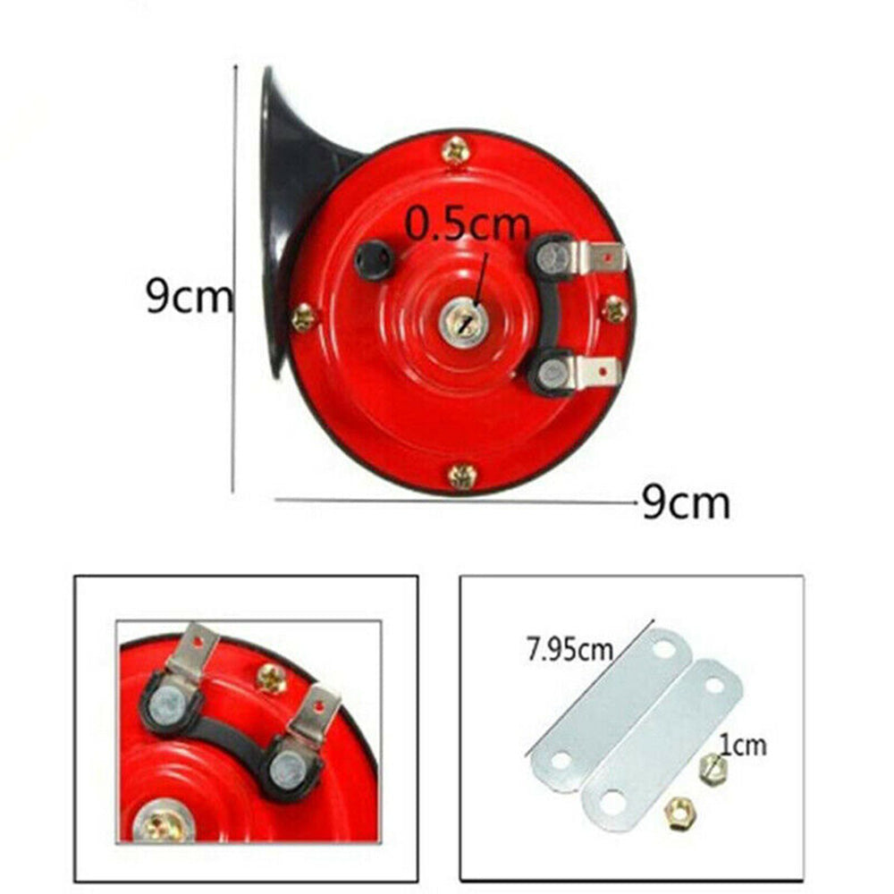1 Pair 12V 300DB Super Train Horn For Trucks SUV Car Boat Motorcycles Speaker.