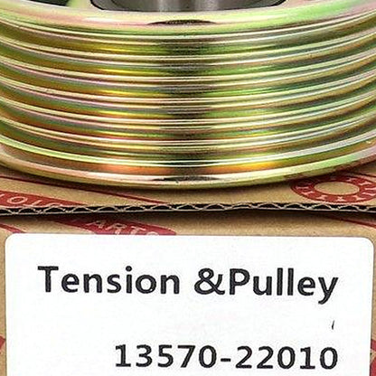 Belt Tensioner Pulley 13570-22010 Suitable for Toyota Avensis Corolla 1.6L 1.8L - XQ1
