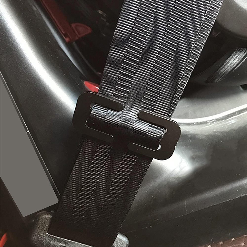 2x Locking Clip Metal Automotive Type Car Safety Seat Belt Steel Adjuster.