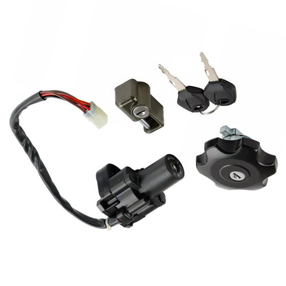 Ignition & Fuel Cap Seat Lock Set Suitable for Suzuki DR 650