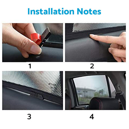 Magnetic Mesh Sun Blind Shades Suitable For Toyota Hilux SR5 2015-2025
