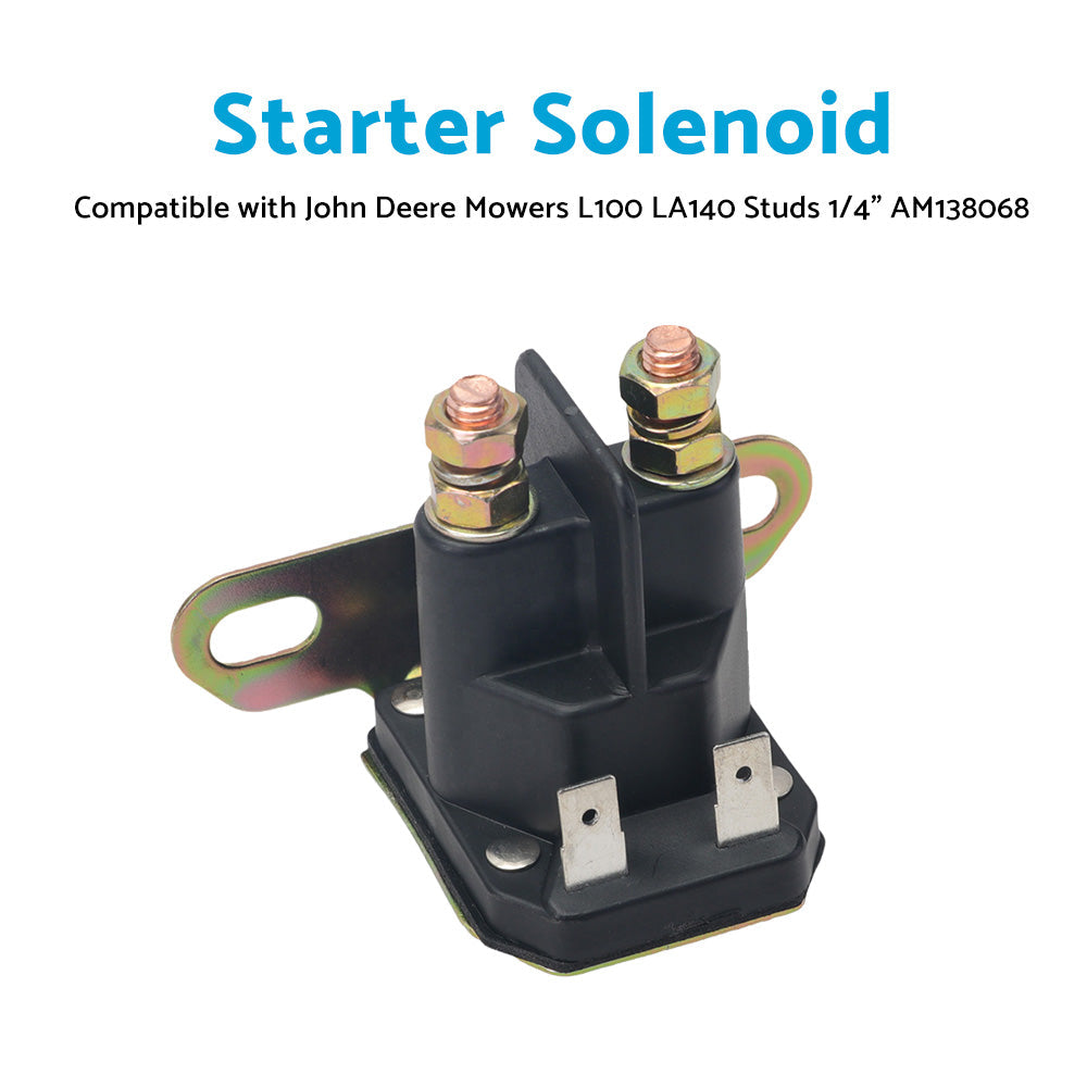 Starter Solenoid Suitable For John Deere Mowers L100 LA140 Studs 1 or 4 inch  AM138068.