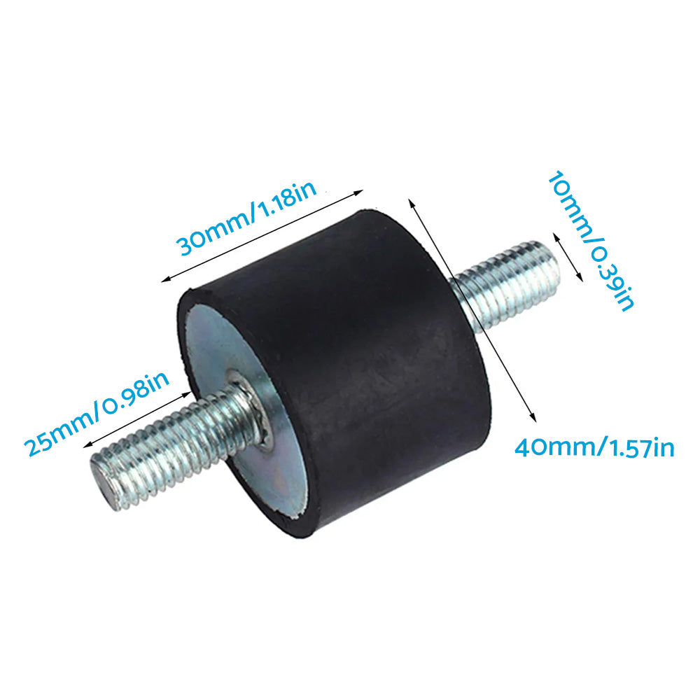 Car Bobbin 30*40mm 4PCS M10 Rubber Shock Absorber Anti Vibration Isolator Mounts.