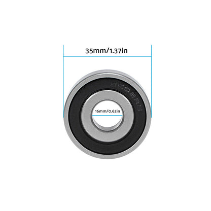 4x 6202-16-2RS Ball Bearings 16x35x11mm Double Sealed Suitable for Various Appli