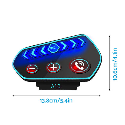 Bluetooth 5.0 Wireless Motorcycle Helmet Headset Intercom Motorbike Headphone Suitable For All Helmets