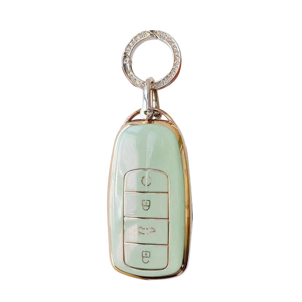 TPU Car Remote Key Fob Case Cover Suitable For Chery Omoda 5 Green.