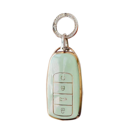 TPU Car Remote Key Fob Case Cover Suitable For Chery Omoda 5 Green.