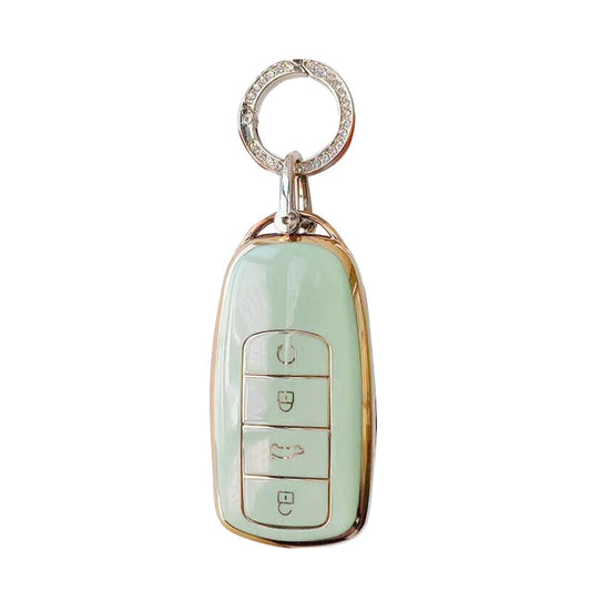 TPU Car Remote Key Fob Case Cover Suitable For Chery Omoda 5 Green.