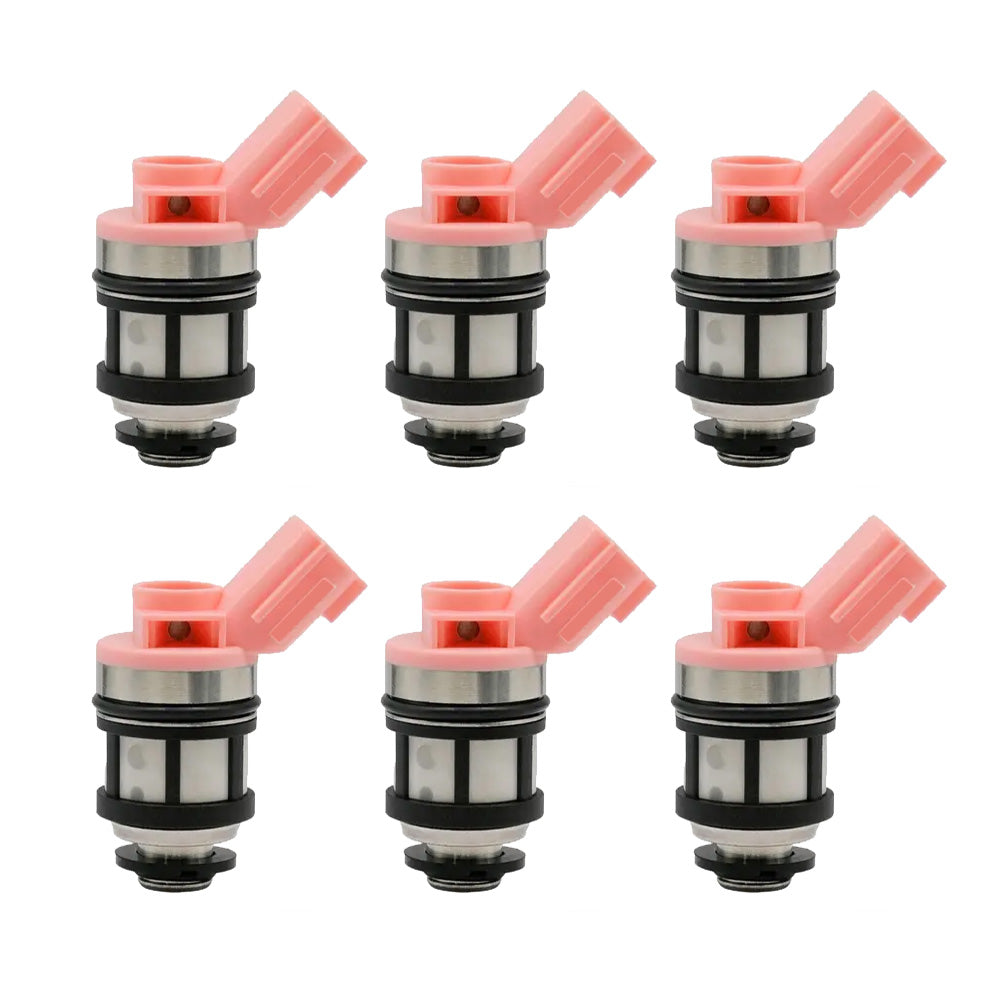 6PCS Fuel Injectors Suitable For Nissan Navara D21 D22 Pathfinder 16600-9S200.