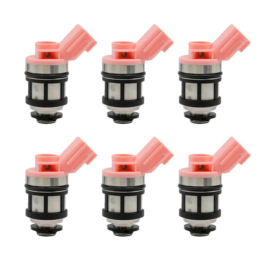 6PCS Fuel Injectors Suitable For Nissan Navara D21 D22 Pathfinder 16600-9S200.