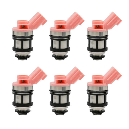 6PCS Fuel Injectors Suitable For Nissan Navara D21 D22 Pathfinder 16600-9S200.