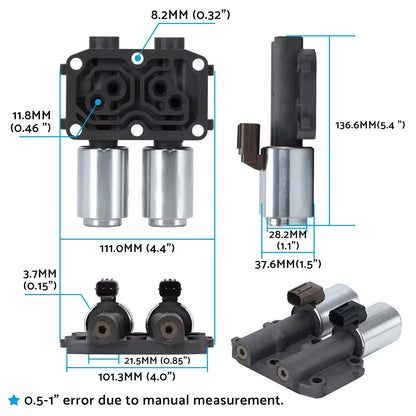 28260-PRP-014 Transmission Dual Linear Solenoid Suitable for Honda Accord Acura.