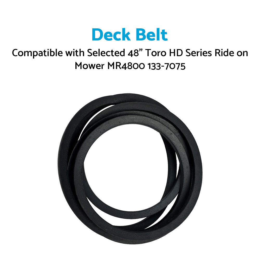 Deck Belt Suitable For Selected 48 inch  Toro HD Series Ride on Mower MR4800 133-7075.
