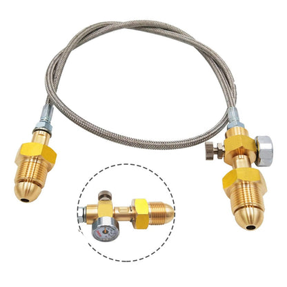 Refill Station Transfer Adaptor Hose Suitable For BS 341 No.3 Argon Cylinder
