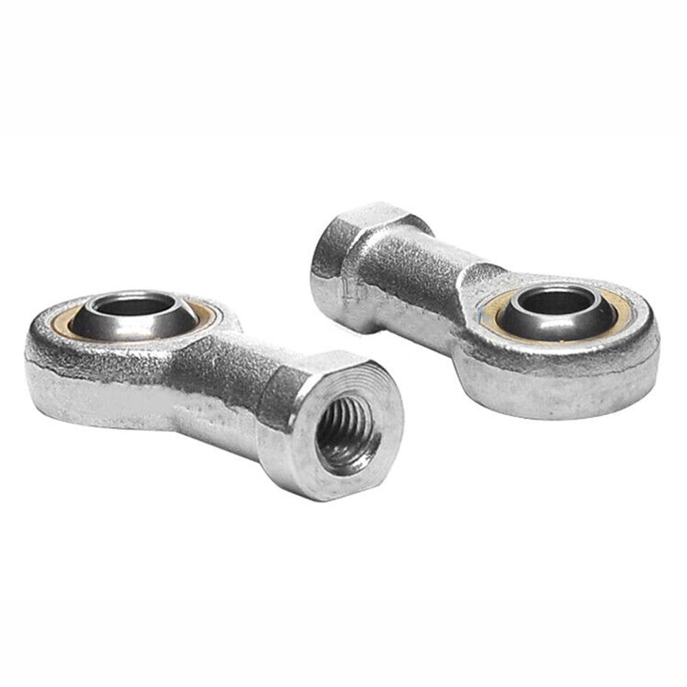 10x Zinc 6mm Female Spherical Plain Rose Joint Bearings Suitable For Left-Hand Threaded Applications