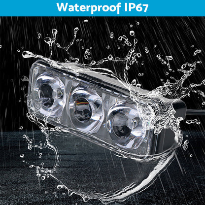 2x Super Bright 3-LED Daytime Running Lights (DRL) White Suitable For Universal Vehicles