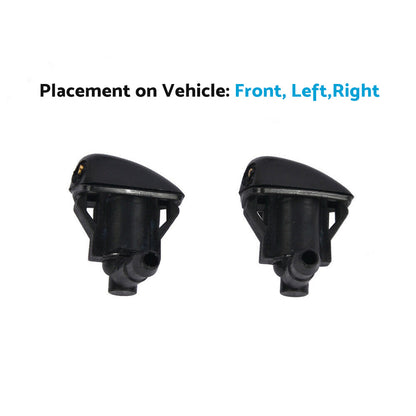 2x Windscreen Spray Washer Nozzle Suitable For Toyota LandCruiser Rav4 Yaris