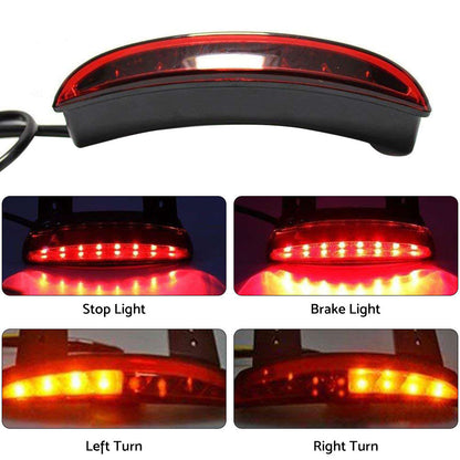 Suitable For Motorcycle Bobber Chopper LED Rear Turn Signal Brake Tail Light.