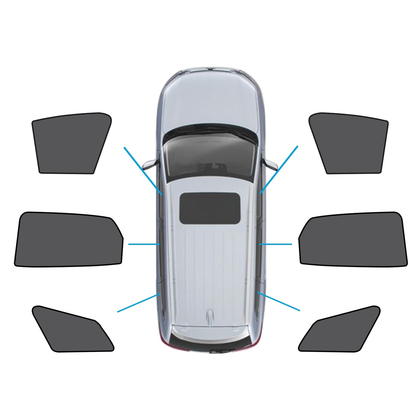 Window Magnetic Mesh Sun Shades Suitable For Kia Sportage 2021-2024 UV Protection.