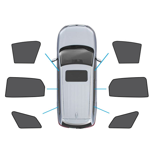 Polyester 6x Window Magnetic Mesh Sunshades Suitable for Kia Sportage 2021-2024.